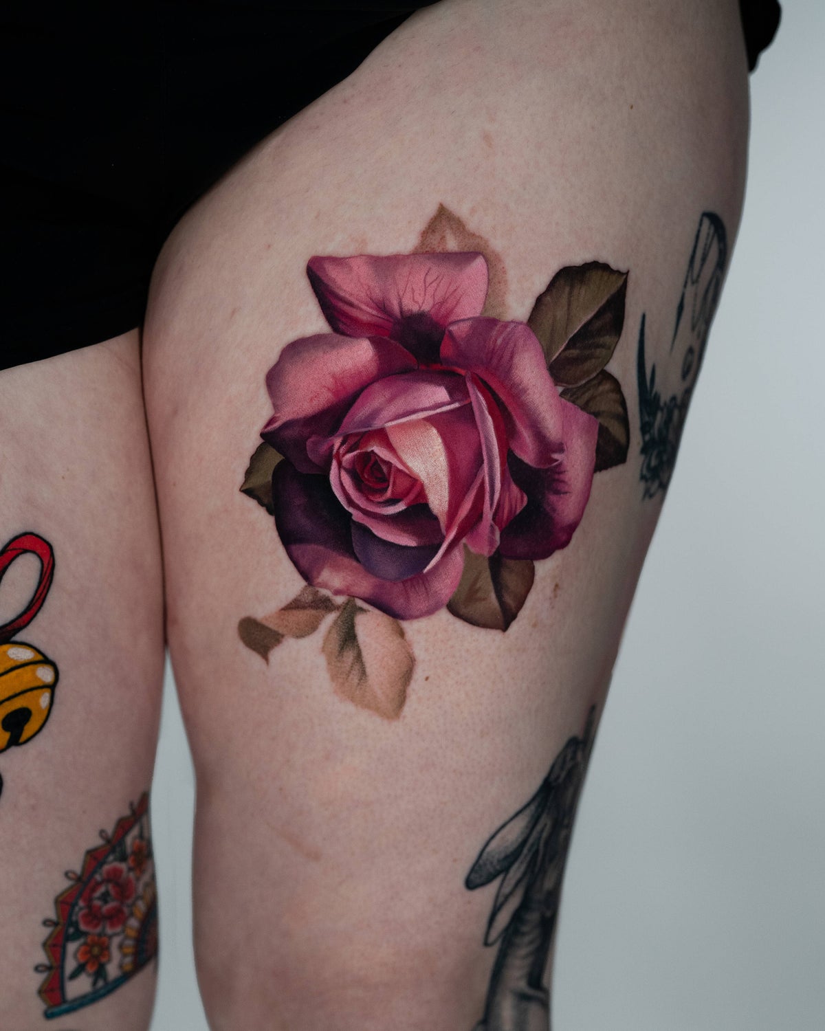 Vibrant colour realism tattoo by Leilani Tattoos & Art, New Westminster BC