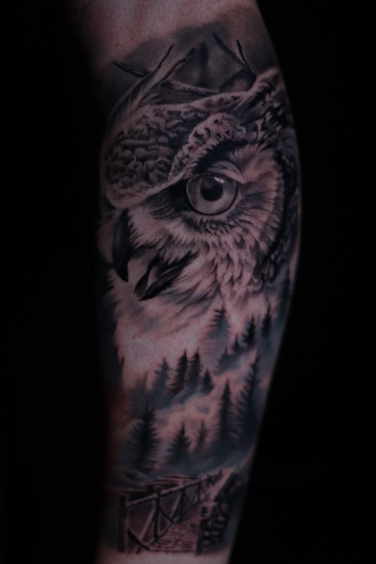 Black & Grey Realism — example work by Leilani Tattoos & Art